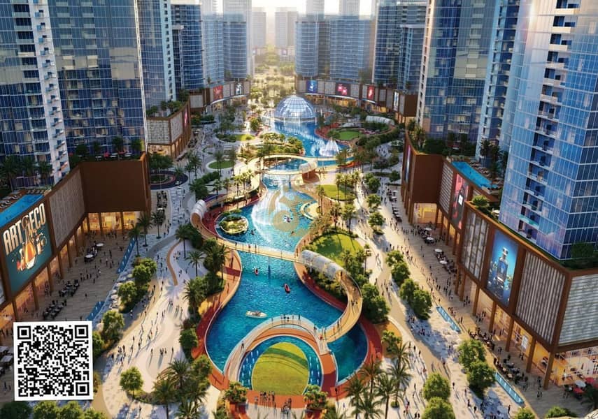 Fully Furnished 1 Bedroom Apartment for Sale - Crystal Lagoons - First Gated Community – tiger down town Al Alia, Ajman