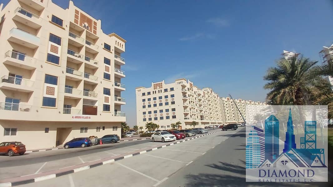 For sale: One-bedroom apartment, freehold, available to all nationalities, with a 5% down payment and installments for 7 years in Ameera Village Ajman