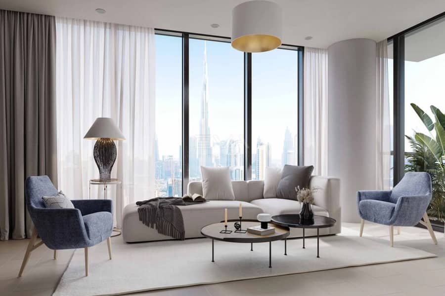 BURJ KHALIFA VIEW | WITH STUDY | HIGH FLOOR