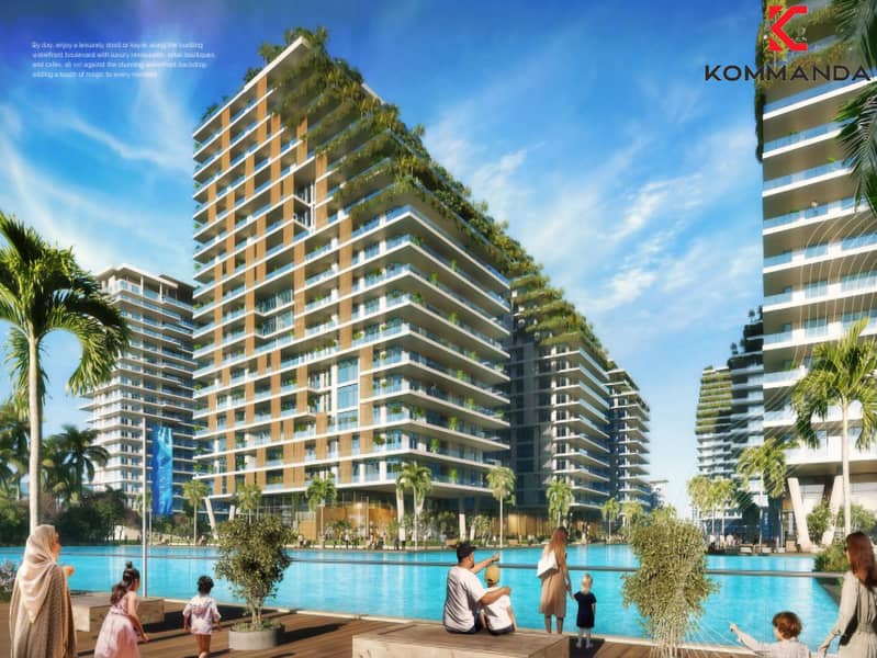 Waterfront Studio | Azizi Venice 11 | Lagoon & Marina Views