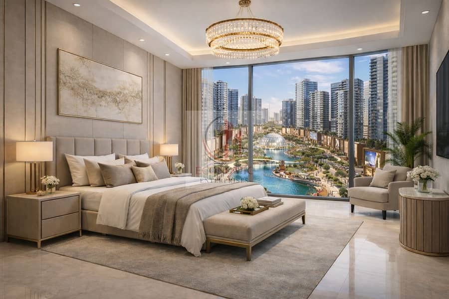 Furnished 3 Bedroom Apartment in a Full Lagoon Community in Ajman with a Flexible Payment Plan