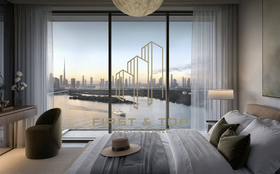 Luxury Waterfront Apartment | Open Downtown & Creek View | High Floor | No Commission