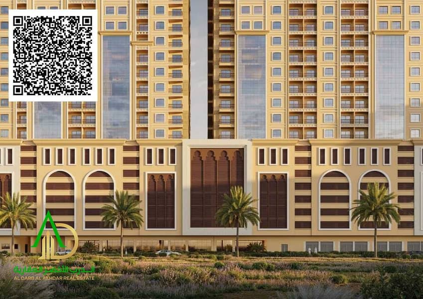 Own a 2BHK apartment in Al Barajil Towers with modern design and finishes, offering an ideal environment for family living or investment