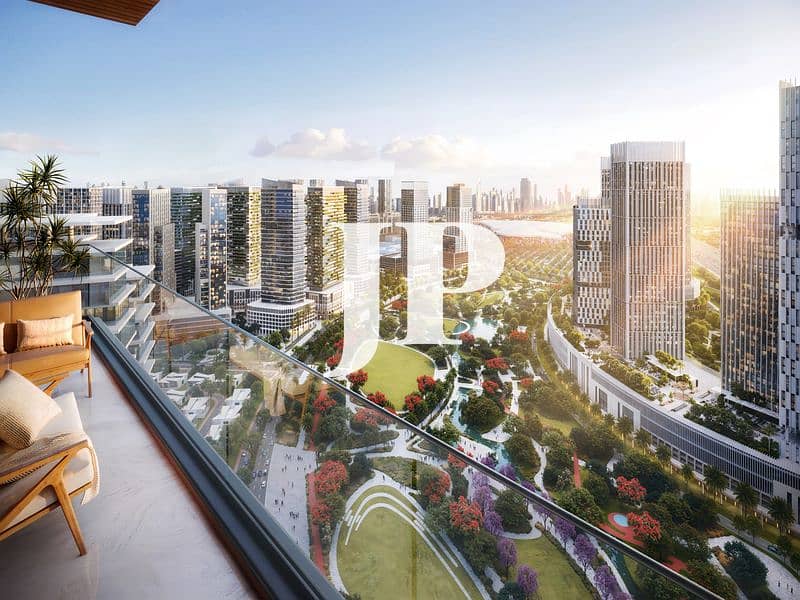 1-Bedroom Apartment | Azizi Venice 14 Building A | Canal & Park Views | Balcony Access