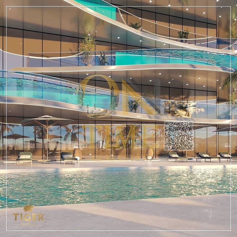 Ramadan cash offer, private lagoon, marina, suspended restaurants, freehold ownership, fully furnished, with the strongest developer, on E311