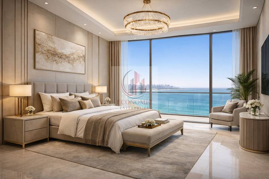 Fully Furnished 2 Bedroom Apartment with Maid Room and Sea View in Al Ghaf Tower – Special Cash Offer