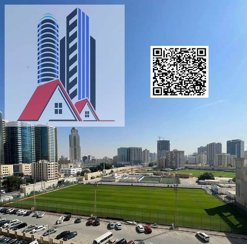 Hot Offer 1BHK Full Stadium View & Open View For Sale At Prime Location of Rashidiya Towers