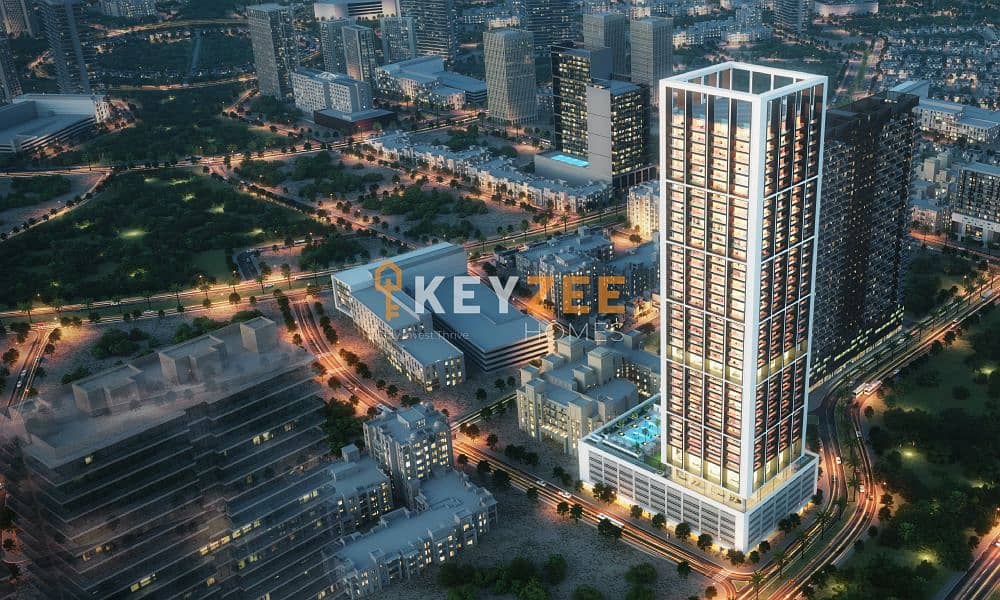 Unfurnished Studio | Binghatti Apex JVC | Balcony & Pool Access