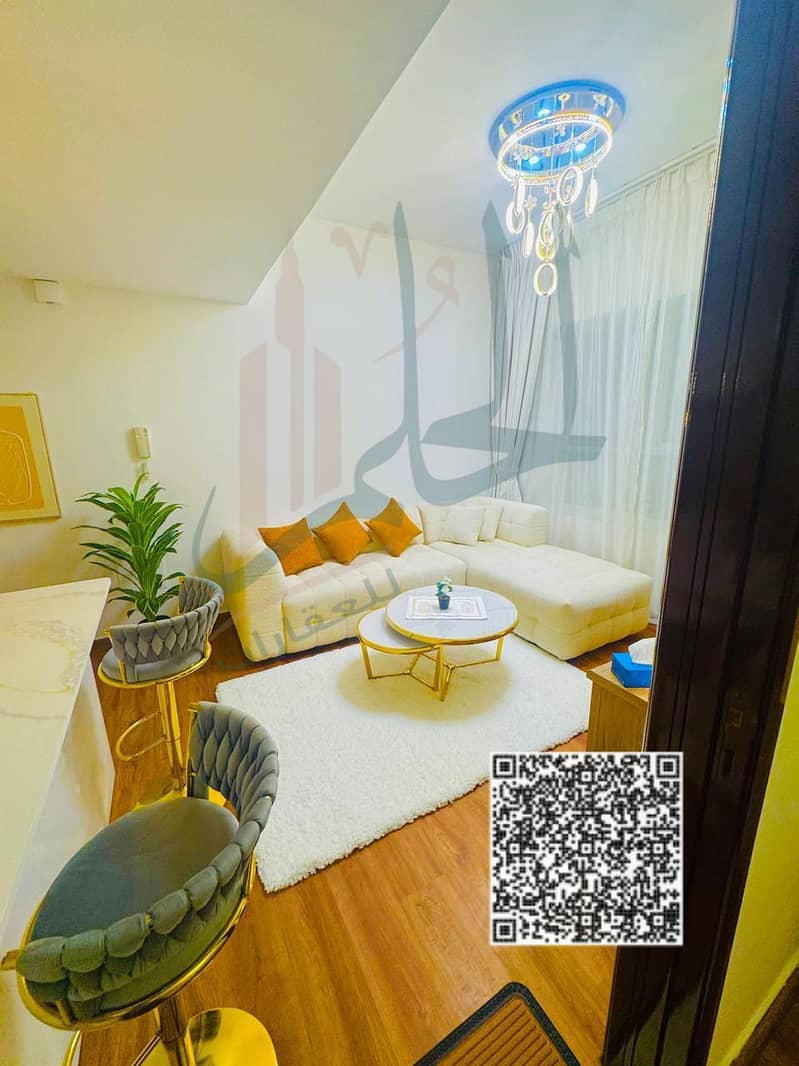 For Sale – One Bedroom Apartment with Living Room Location: Garden City Towers – Ajman