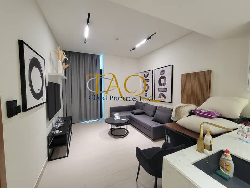 Furnished 1BR Apartment | Binghatti Azure | Pool View
