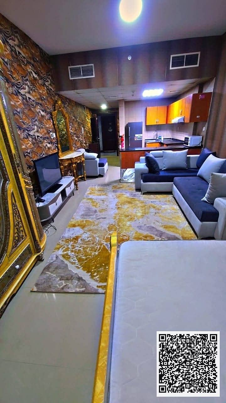 A serene studio with a high view in Al Nuaimiya C – ready income for the investor