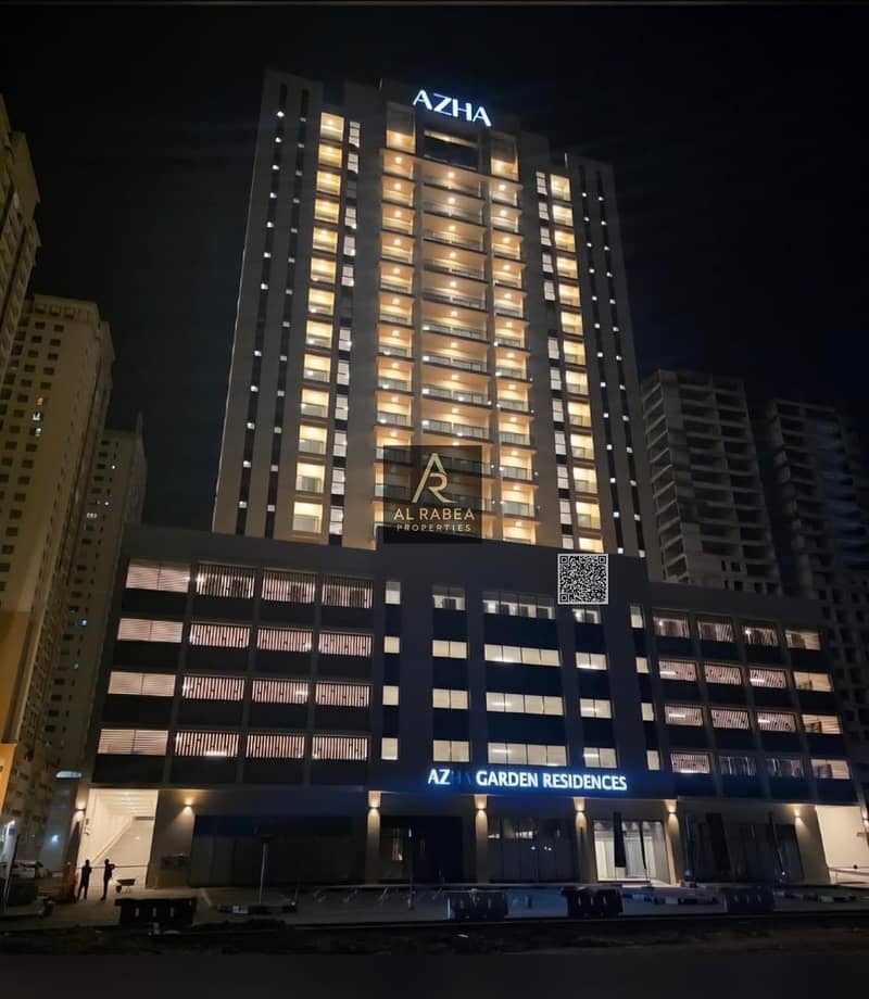 Studio apartment for sale, immediate occupancy, in Garden Residence, freehold ownership - swimming pool, gym, parking - on Mohammed Bin Zayed Road
