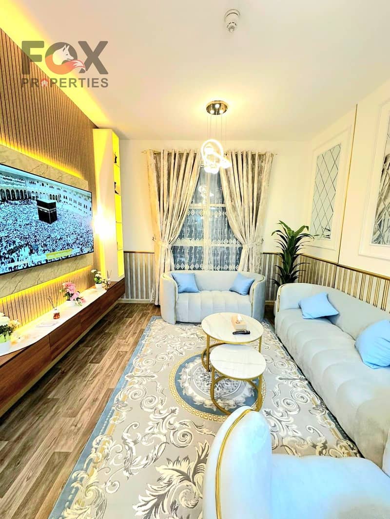 Luxury Furnished 1 Bedroom Apartment for Sale in City Tower Ajman with Parking – Rented