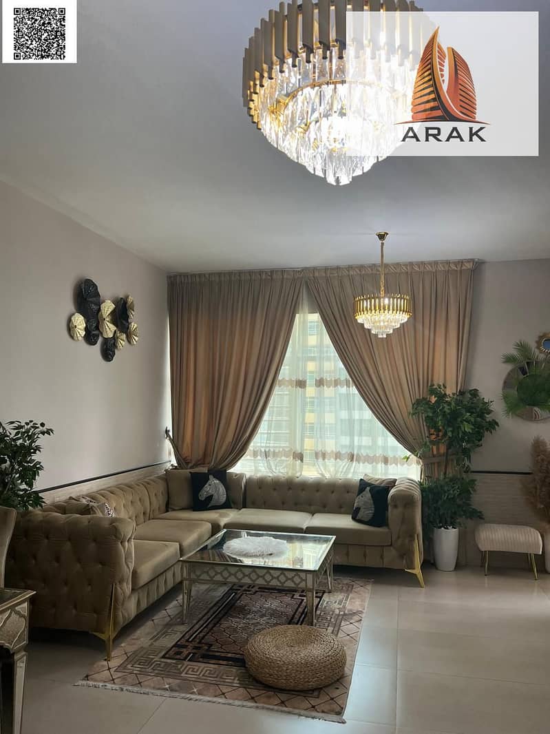Available Now – Direct from Owner Location: Horizon Towers – Ajman 1 Bedroom + Living Room 2 Bathrooms Balcony Private Parking (Ti