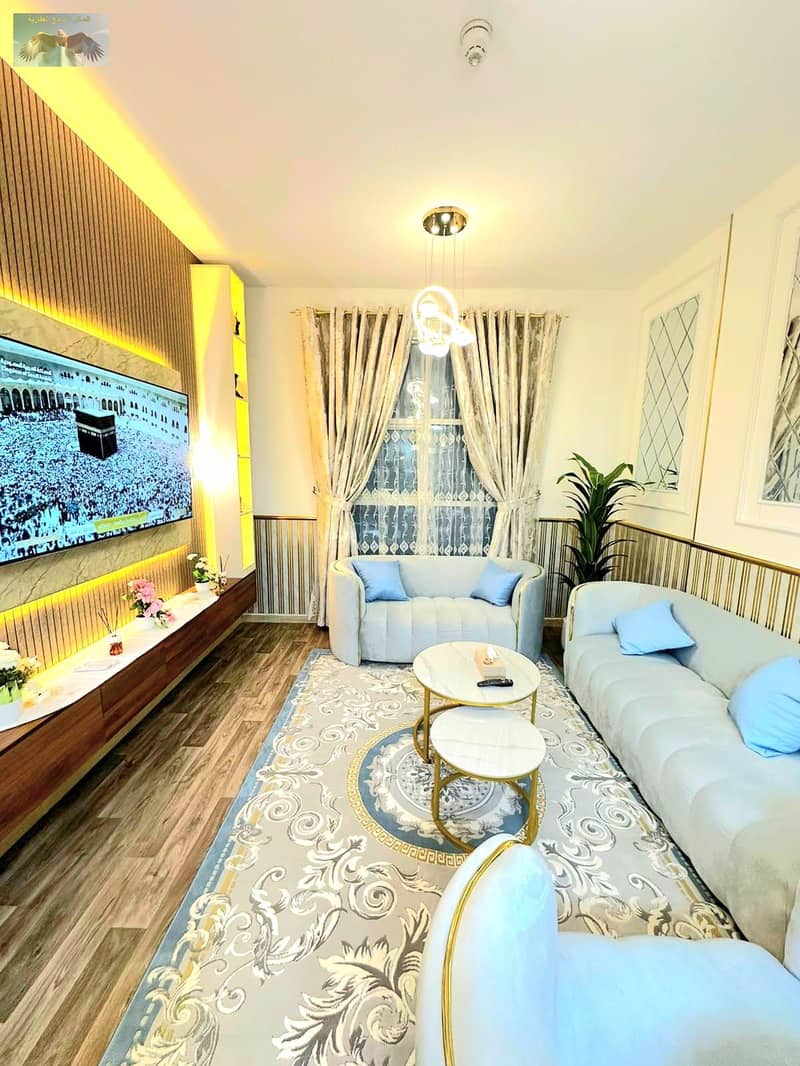 Luxury One Bedroom Apartment for Sale in City Tower Ajman on Khalifa Street, 750 Sq Ft with Balcony, Private Parking, Brand New Furniture – Price 400,