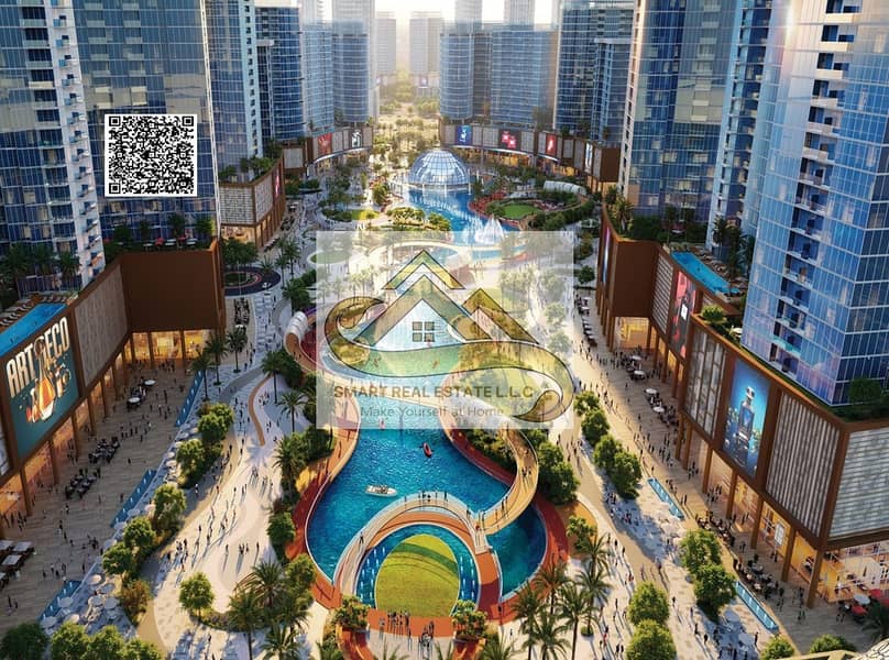 1BR Lagoon View Apartment with Cinema, Sports Courts & Premium Facilities