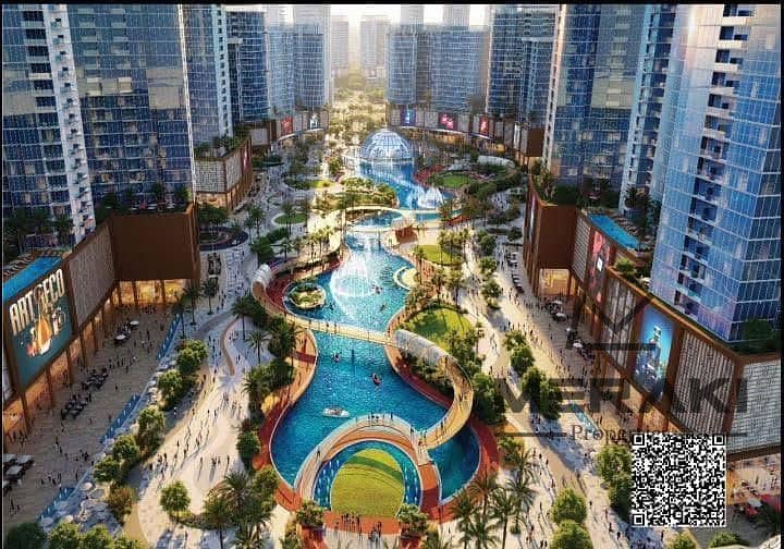 A studio at a bargain price, the lowest price studio on the market for sale in the most beautiful project in Ajman, Tiger Downtown, and fully furnish