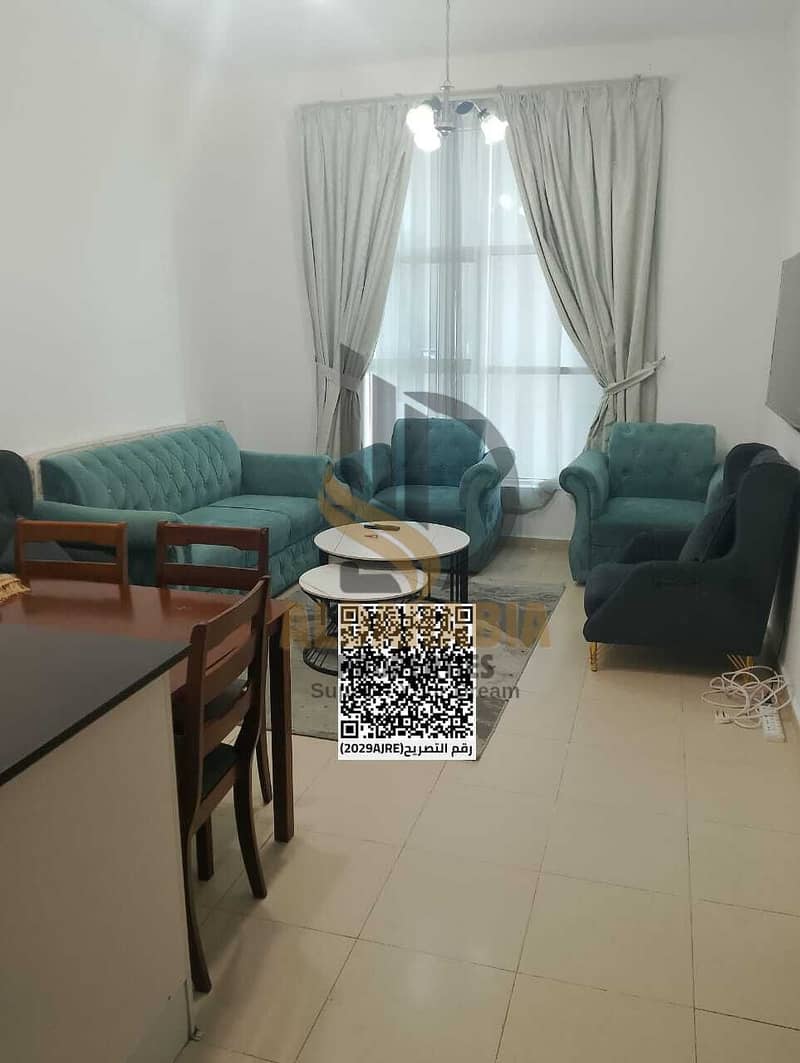 1 Bedroom Apartment for Resale in City Tower Ajman with Side Palace View – Rented with Monthly Income