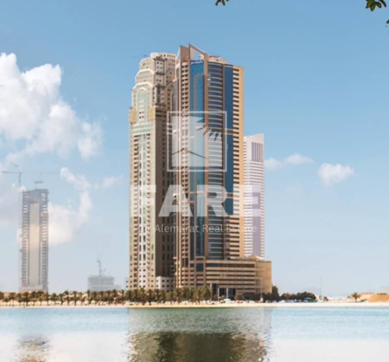 For sale: Distinctive two-bedroom apartment with a living room in Al Sundus Tower