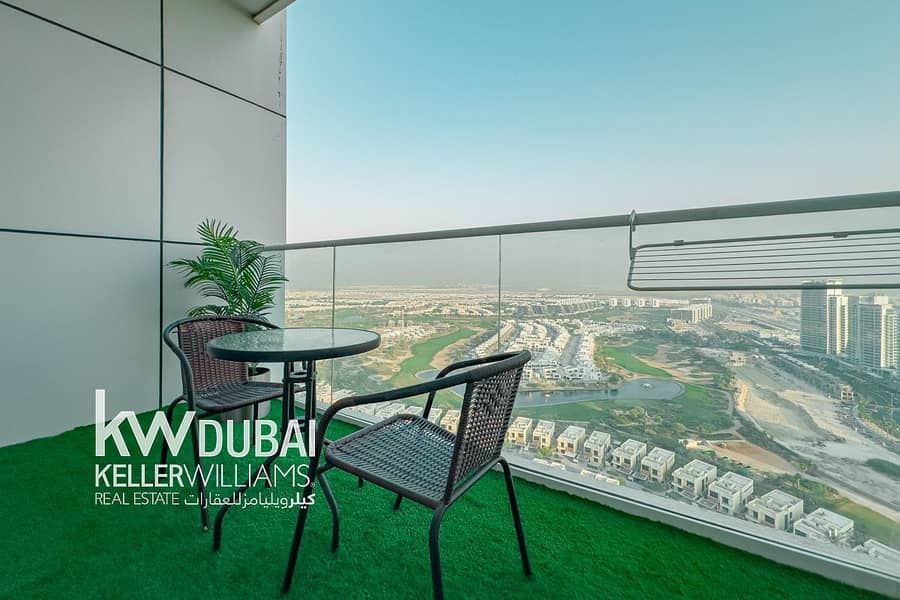Golf View | Balcony | Furnished | High Floor