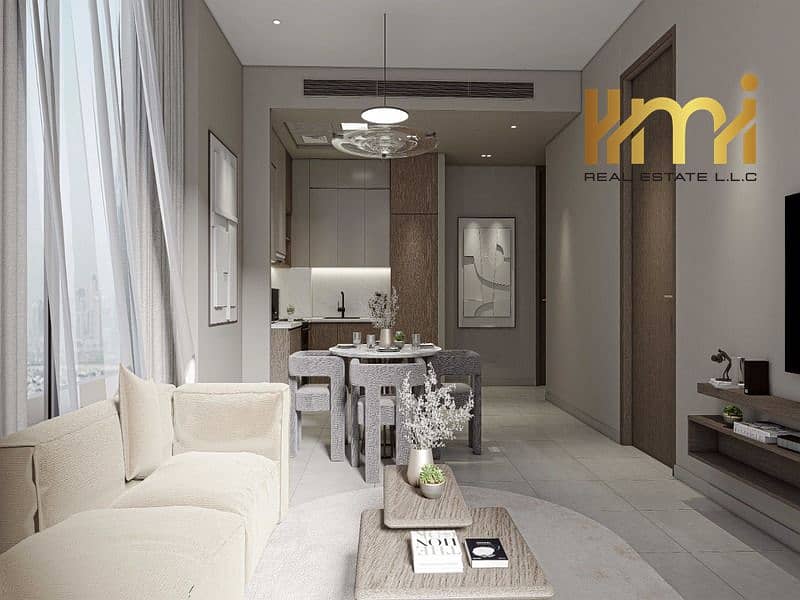 Furnished Studio | Balcony | Skyline & Canal Views