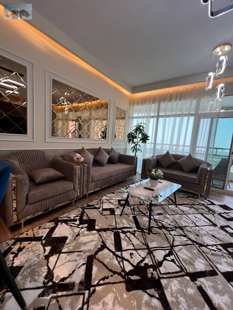 Luxury 2 Bedroom Apartment for Sale in Horizon Towers Ajman | 1850 Sqft Sea View | Fully Furnished | Prime Location Near Dubai | Freehold