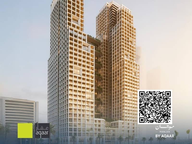 Studio for Sale in Mawjan Residences Ajman | Partial Sea View