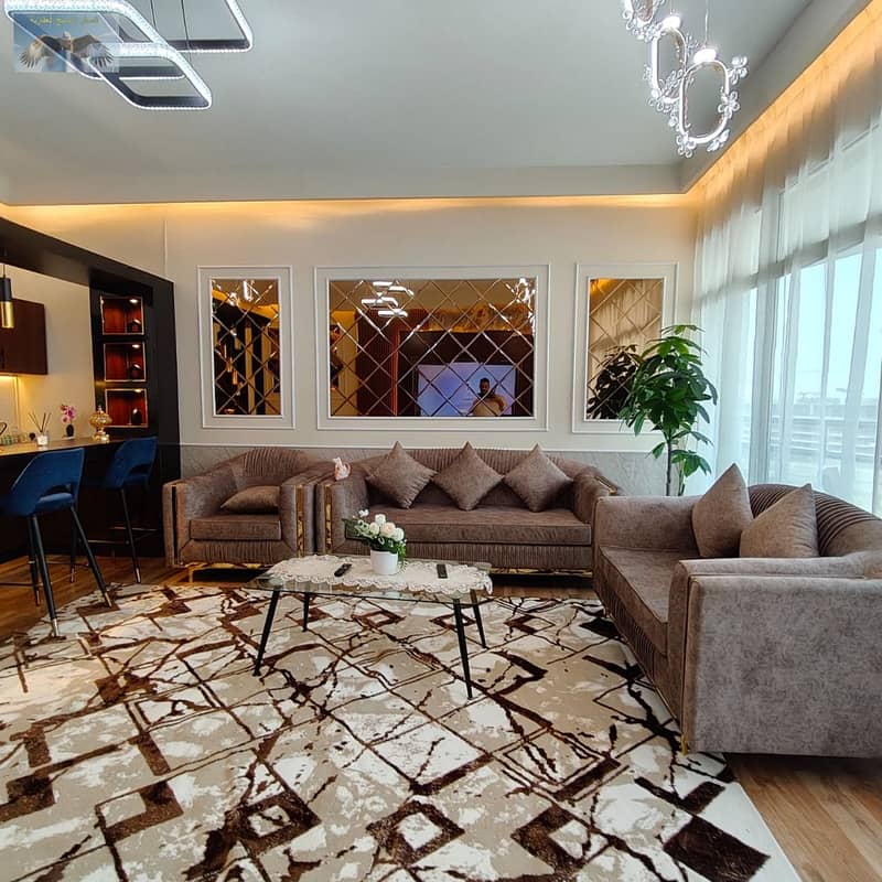 **Golden Opportunity** Luxury 2 Bedroom Apartment for Sale in Horizon Towers Ajman | 1850 Sqft Sea View | Fully Furnished | Prime Location with Str