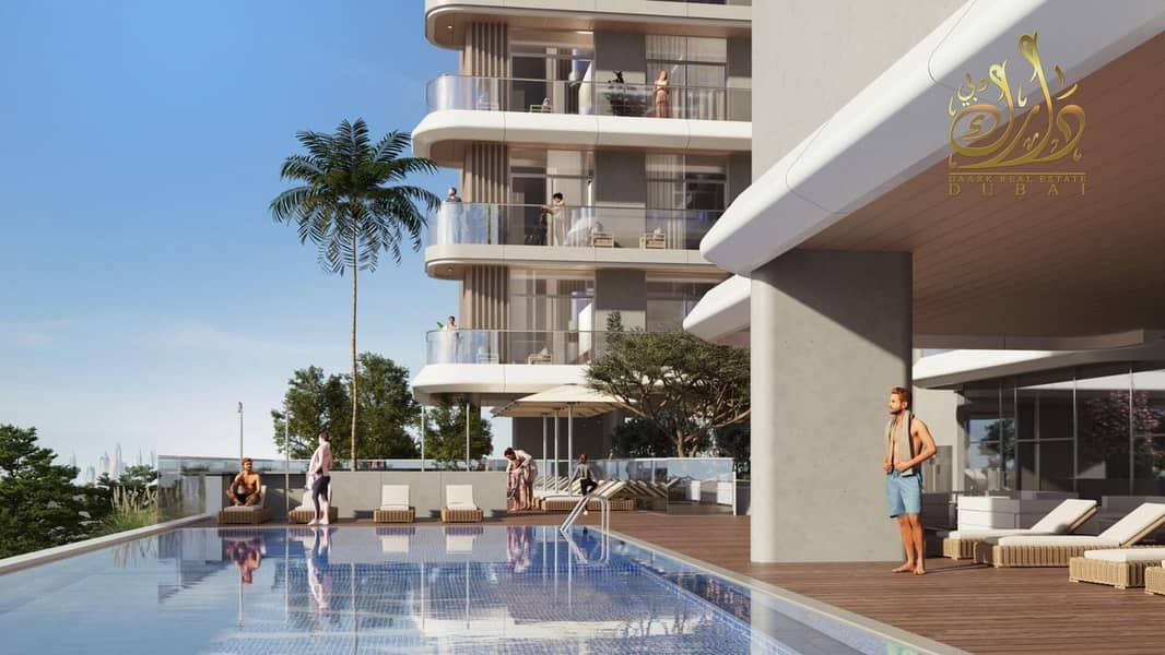 Furnished Studio | Marquis One | Balcony | City & Pool View