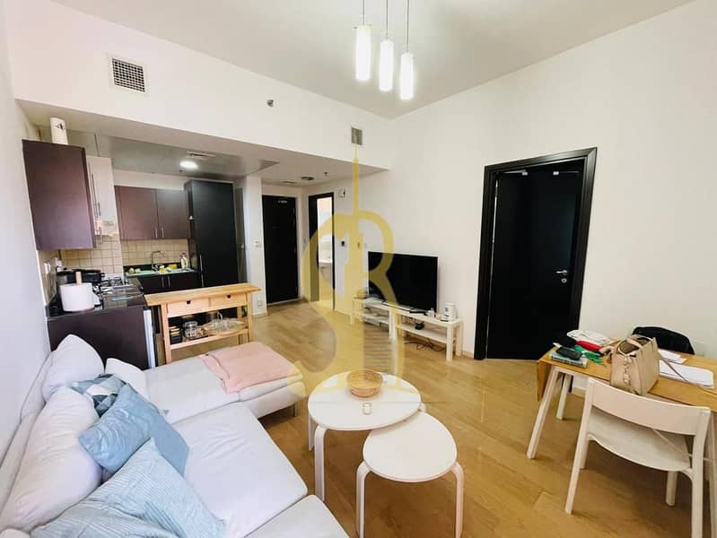 Furnished 1BR | Summer 1 JVC | Balcony with Pool & City Views