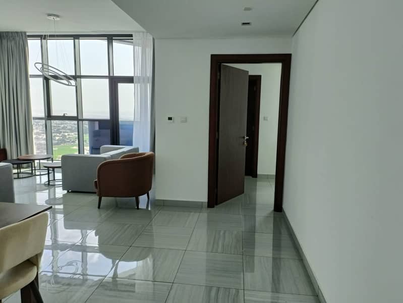 Large Semi Furnished One BR – Panoramic Golf View – High ROI