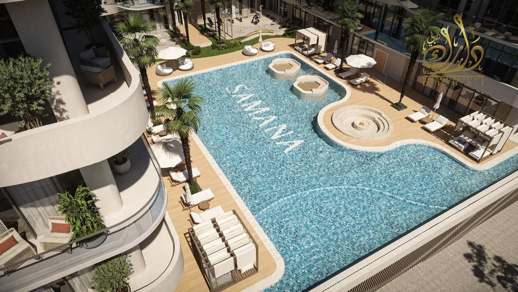 Strong ROI - High demand - Fast growth location - Grab it. Furnished 2BR Apartment | Samana Hills South 3 | City & Pool Views