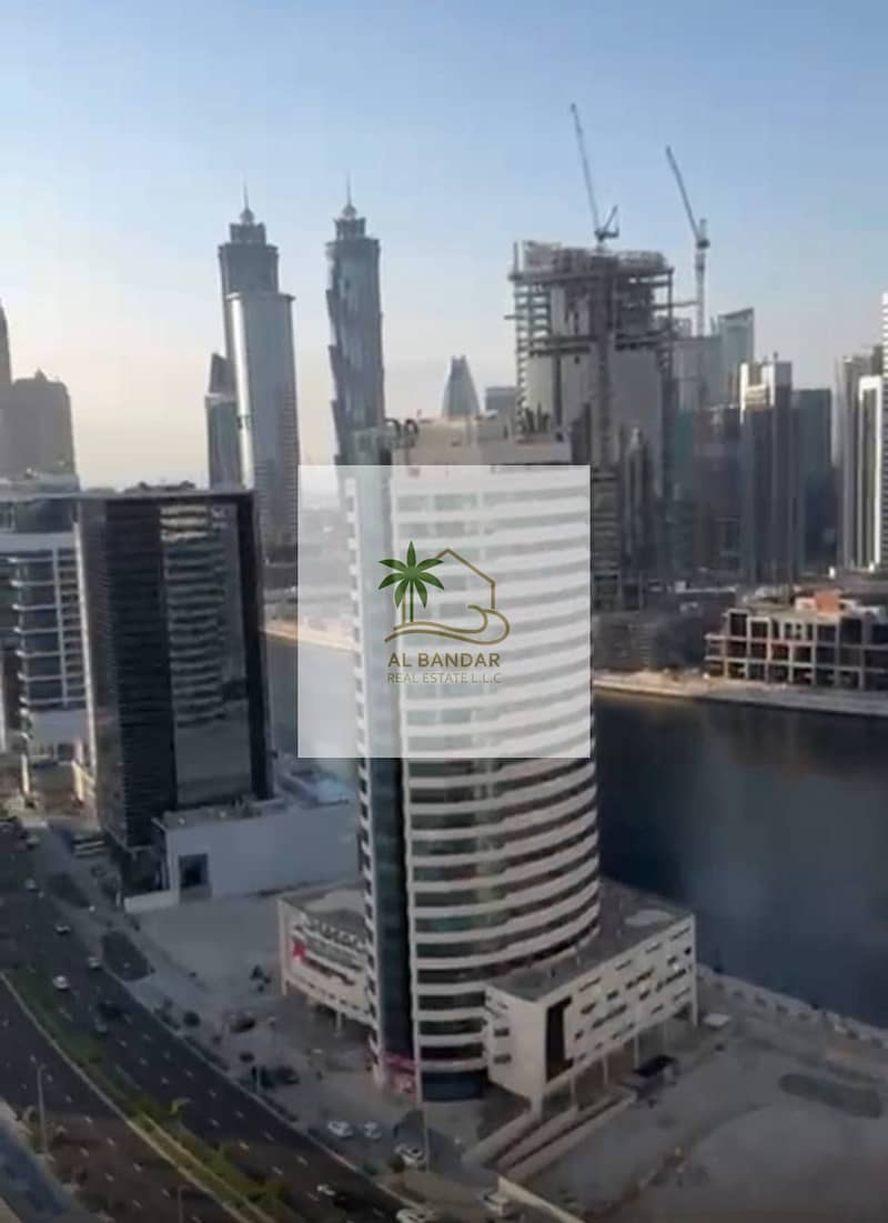 Furnished Studio | Canal & Marina View | AG Tower, Business Bay