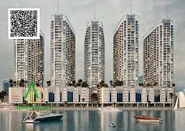 Own a one-bedroom apartment in the Creek Tower project, a fully serviced complex with direct views of Ajman Creek, featuring modern and elegant finish