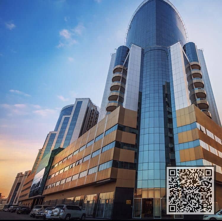 FULLY FURNISHED TWO BEDROOM HALL WITH PARKING WITH INSTALLMENTS IN ORIENT TOWER AJMAN