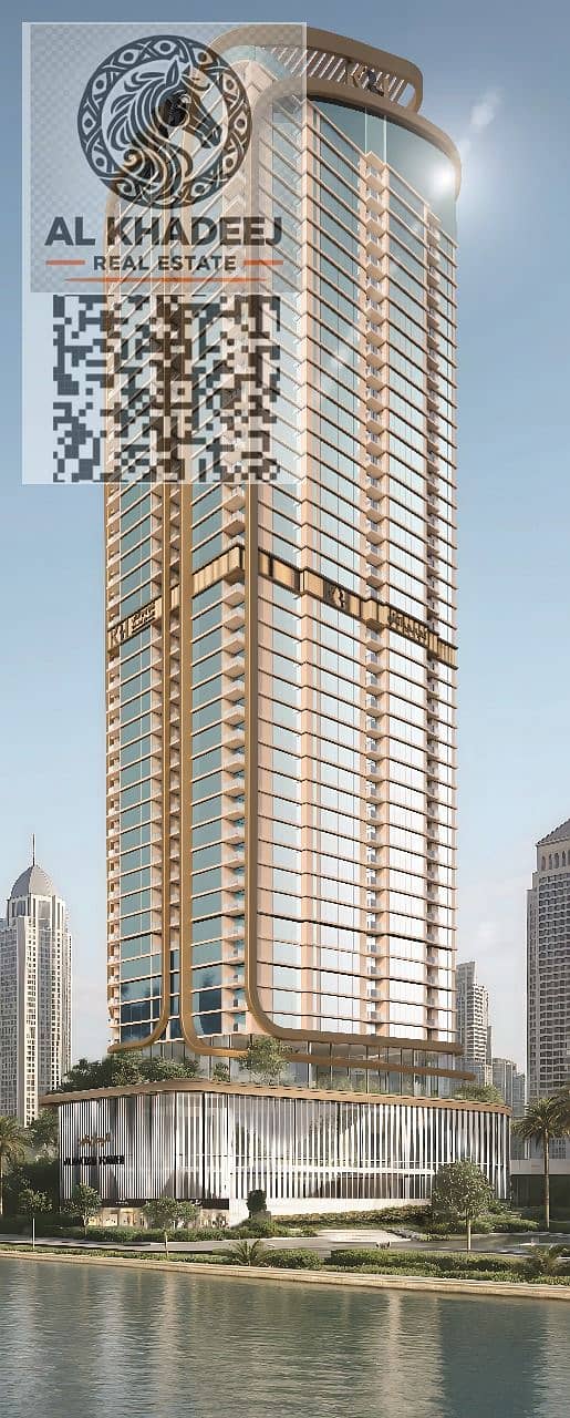 Tower Al Watan: No down payment, no commission + 5% discount. Lowest price per square foot, largest area, open sea views overlooking Ajman Corniche.