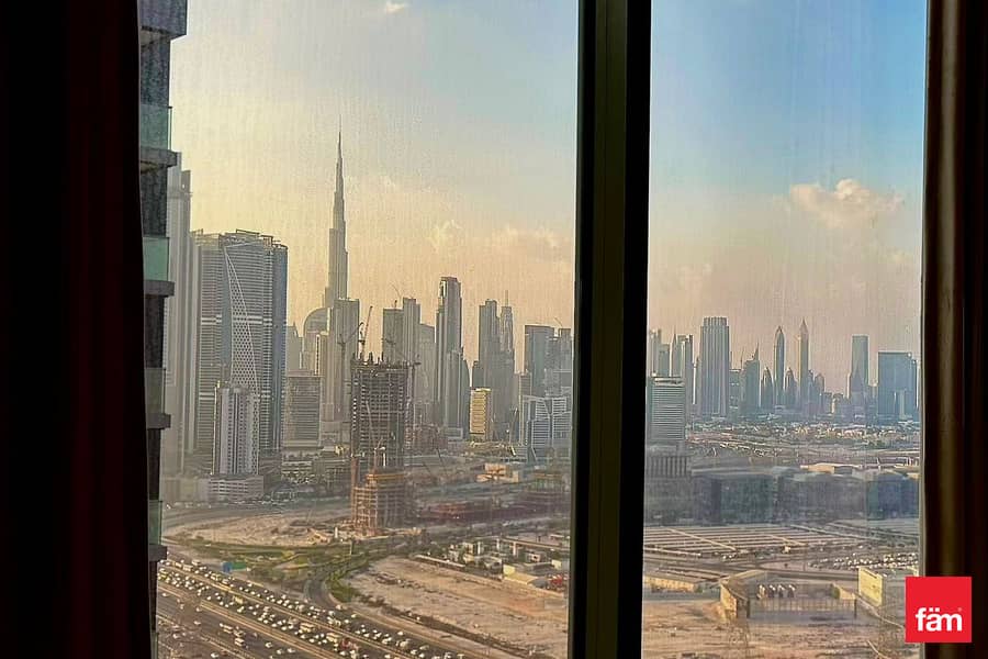 Vacant | Partial Burj Khalifa View | High Floor