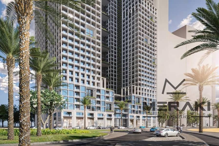 One bedroom and living room apartment with a 1% monthly installment and a 5% down payment on the Corniche