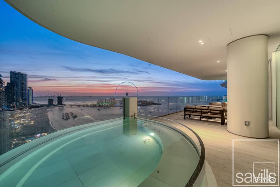 Private Pool | Dubai Eye | Sea Views | Half Floor