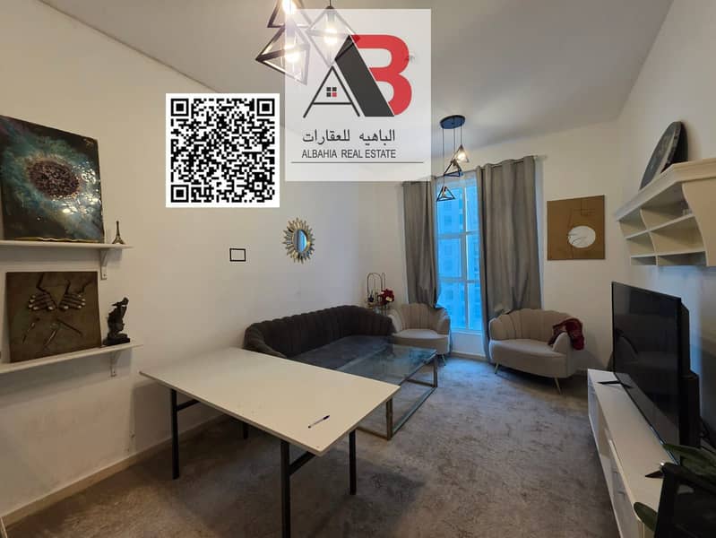 FULLY FURNISHED 1 BHK // WITH PARKING // BALCONY OPEN VIEW // FLAT FOR SALE IN AJMAN