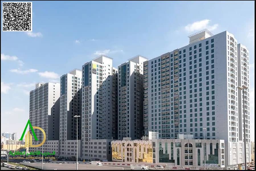 A spacious 1BHK apartment in Ajman City Tower Towers Al Nuaimiya 3 featuring a flexible payment plan with very comfortable monthly installment